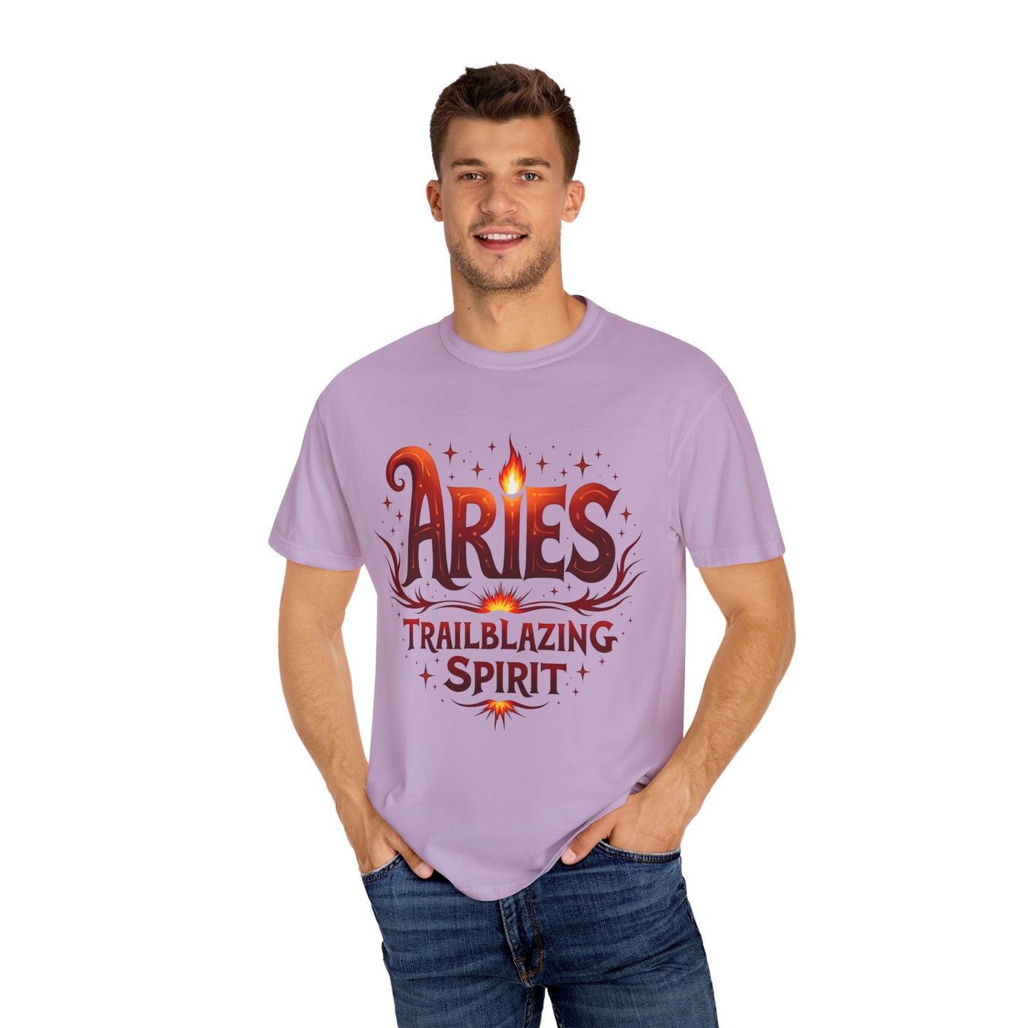 Aries Trailblazing Spirit Tee – Empowering Retro Zodiac Shirt