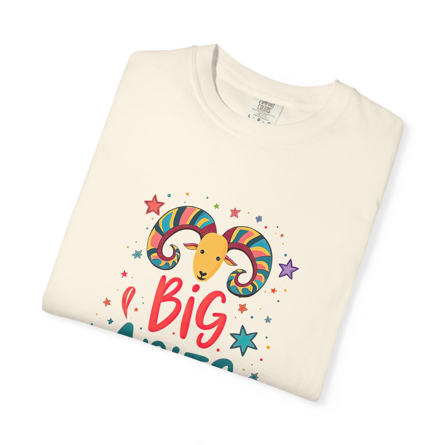 Big Aries Energy Tee – Colorful Fun Zodiac Shirt