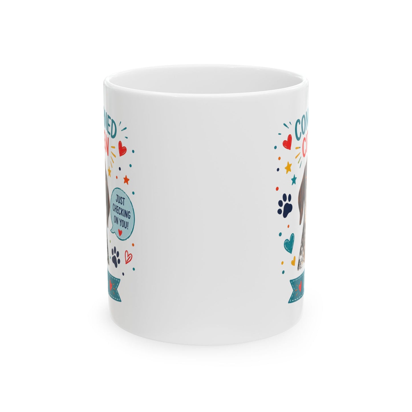 Personalized Dog Mug "Concerned Citizen" | Custom Pet Mug with Dog Photo & Name | Funny Dog Lover Gift
