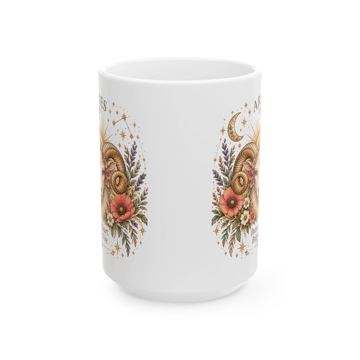 Aries Zodiac Mug 11oz and 15 oz | Astrology Celestial Coffee Cup