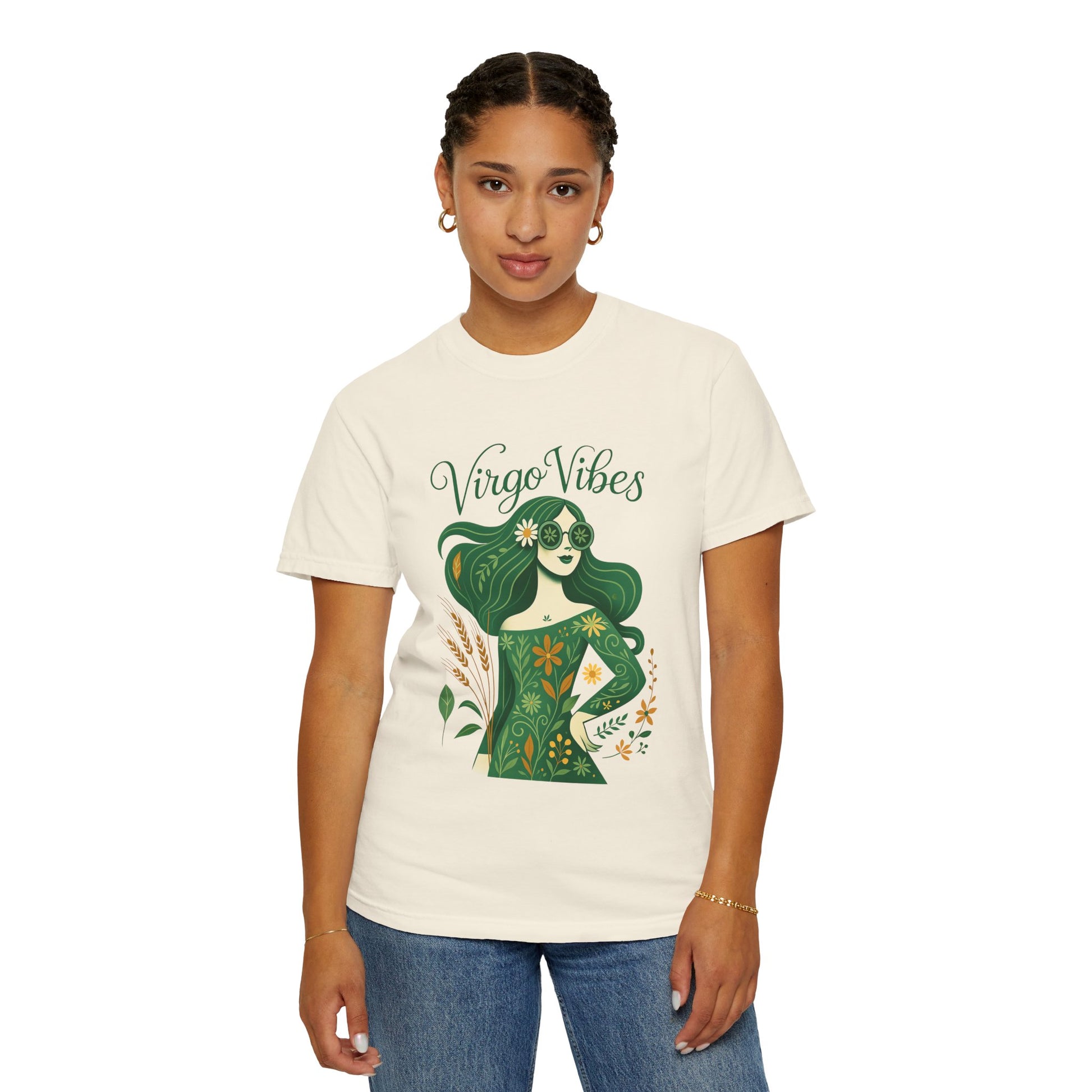 Virgo Vibes Vibrant Tee – Earthy Zodiac Shirt