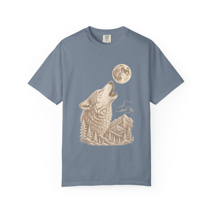 Wolf Howl T-Shirt — Moonlit Wilderness Graphic Tee