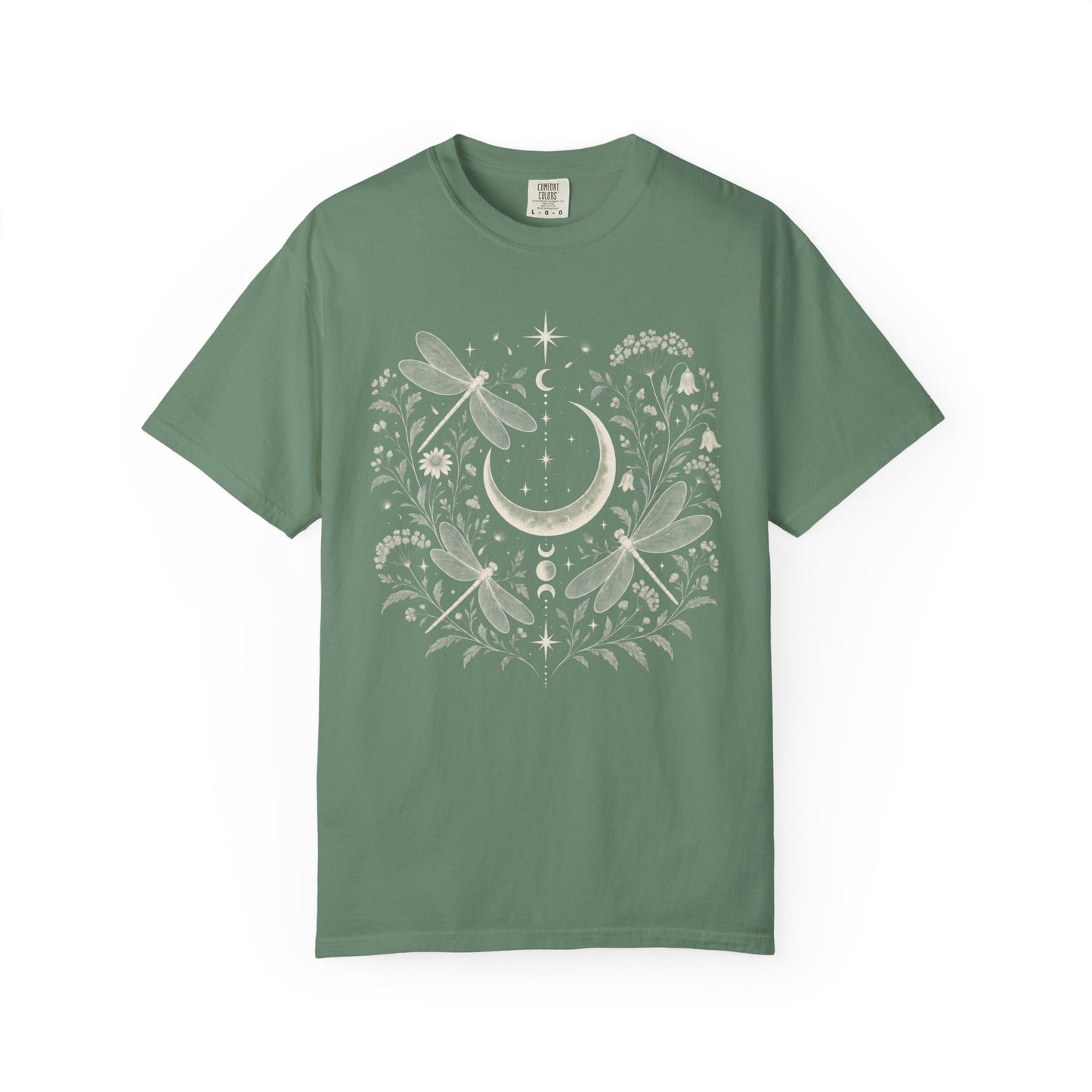 Moon and Dragonflies Boho Unisex Shirt