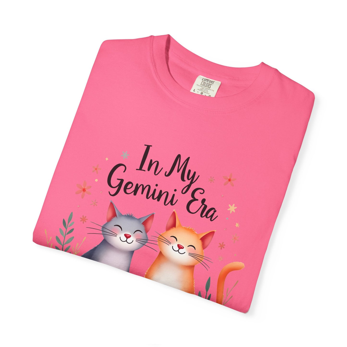 In My Gemini Era – Colorful Zodiac Cats Shirt