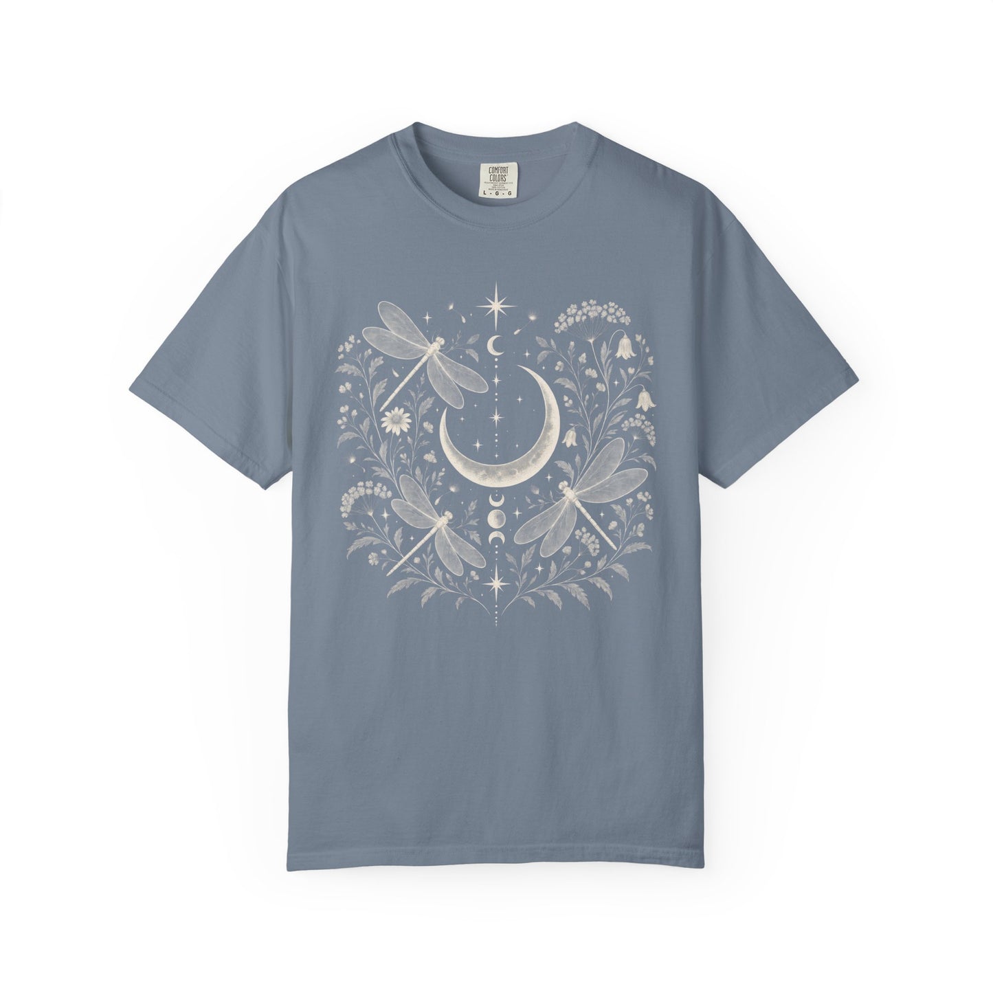 Moon and Dragonflies Boho Unisex Shirt