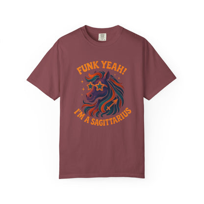 Funk Yeah! I’m a Sagittarius – Retro Colorful Tee Zodiac Shirt