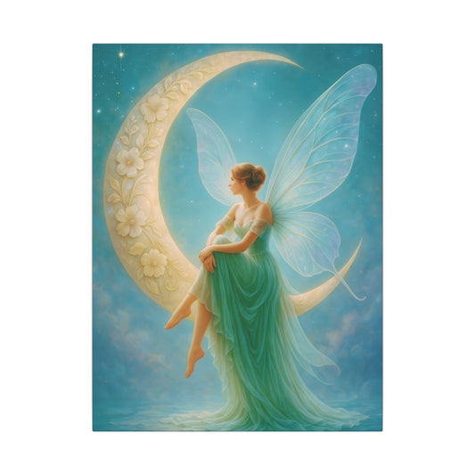 Moonlit Reverie – Art Nouveau Inspired Fairy Wall Art