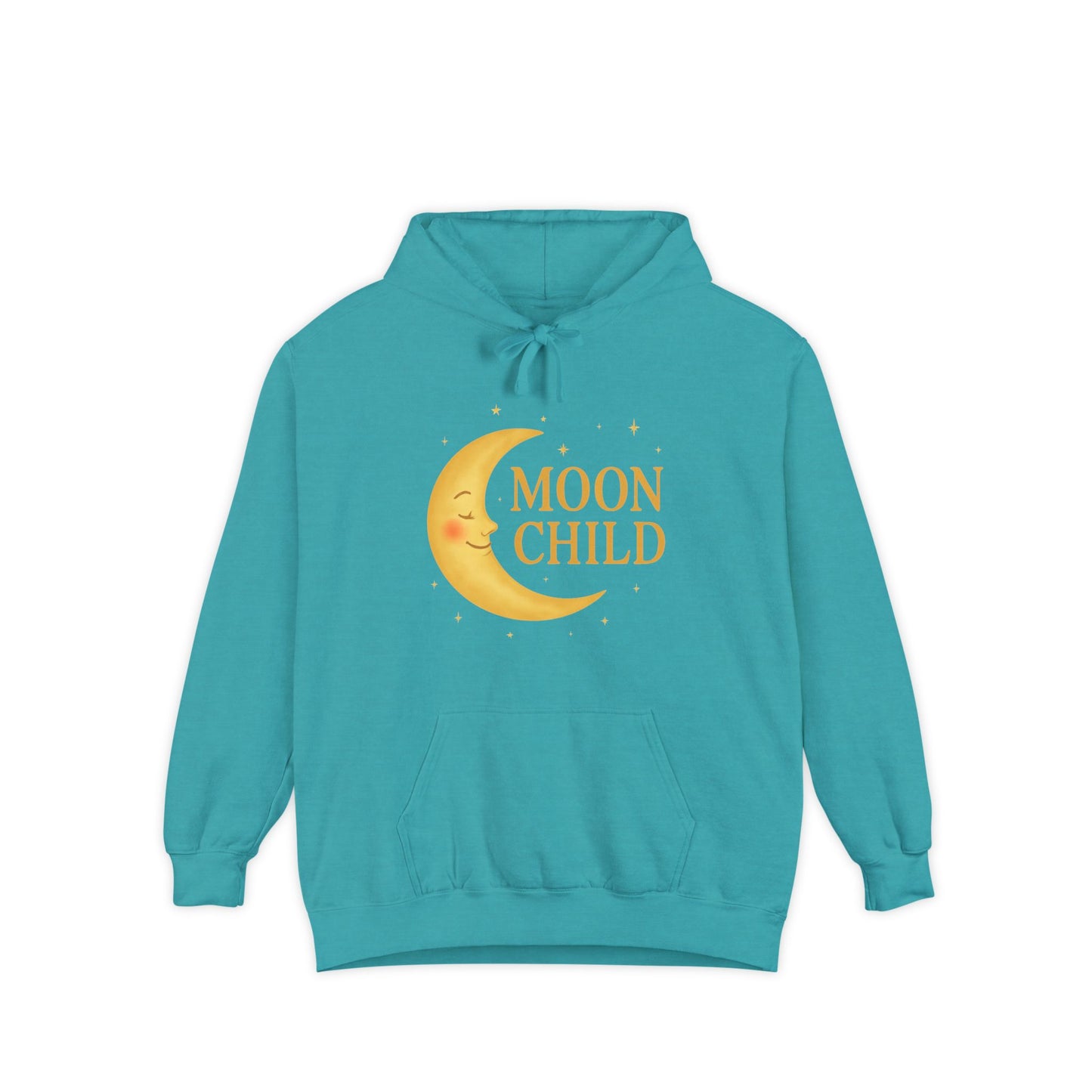 Moon Child Unisex Hoodie – Vibrant Celestial Comfort Colors Midweight Hoodie