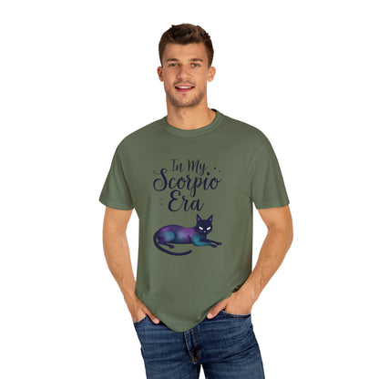 In My Scorpio Era – Mystical Black Cat Tee for the Zodiac Baddie
