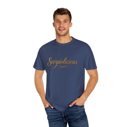 Scorpiolicious – Retro Script Scorpio Tee