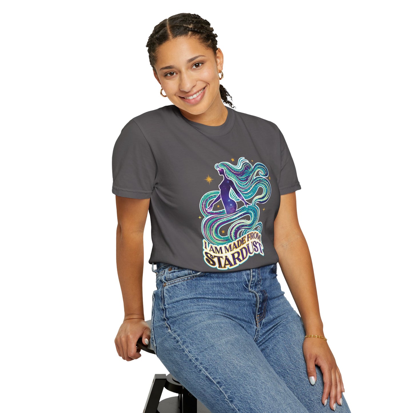I Am Made From Stardust – Ethereal Celestial Goddess Affirmation Tee