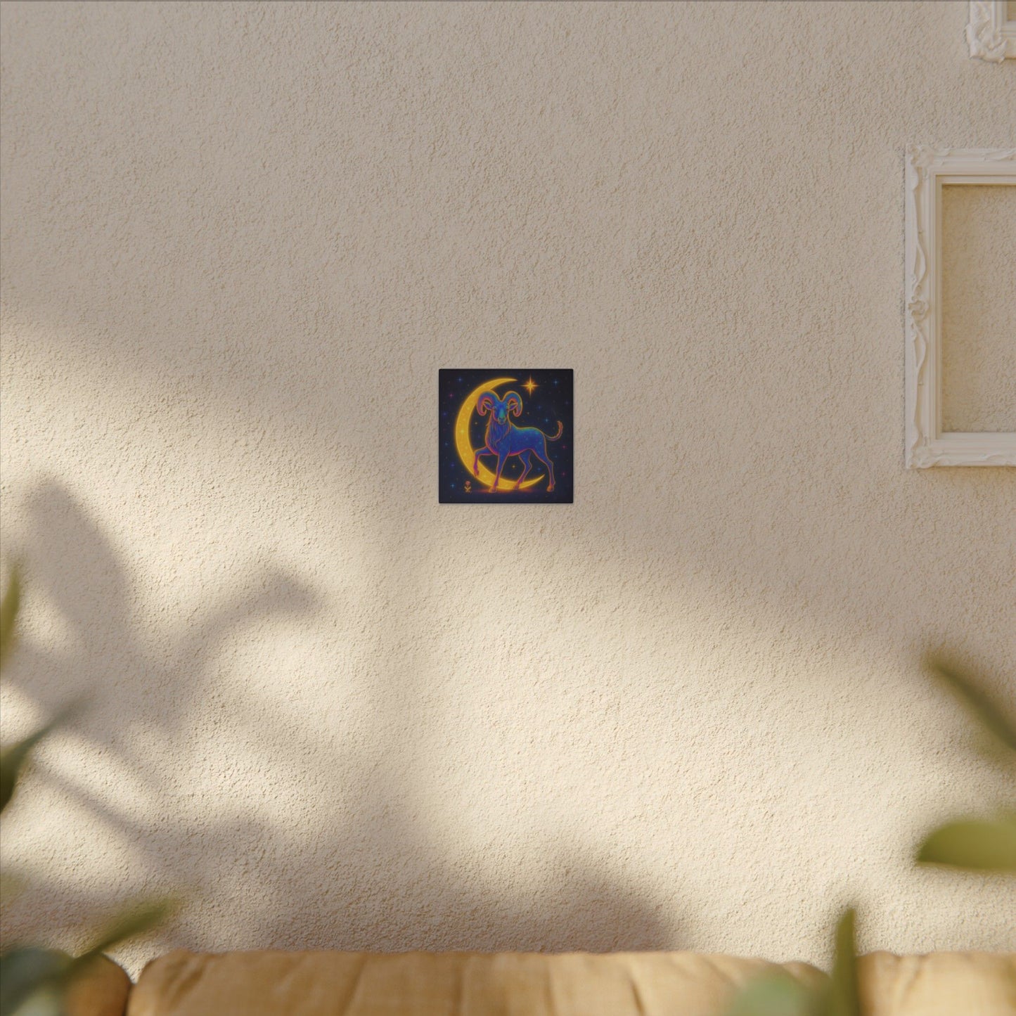Electric Aries – Radiant Ram of the  Moon (Wall Art)