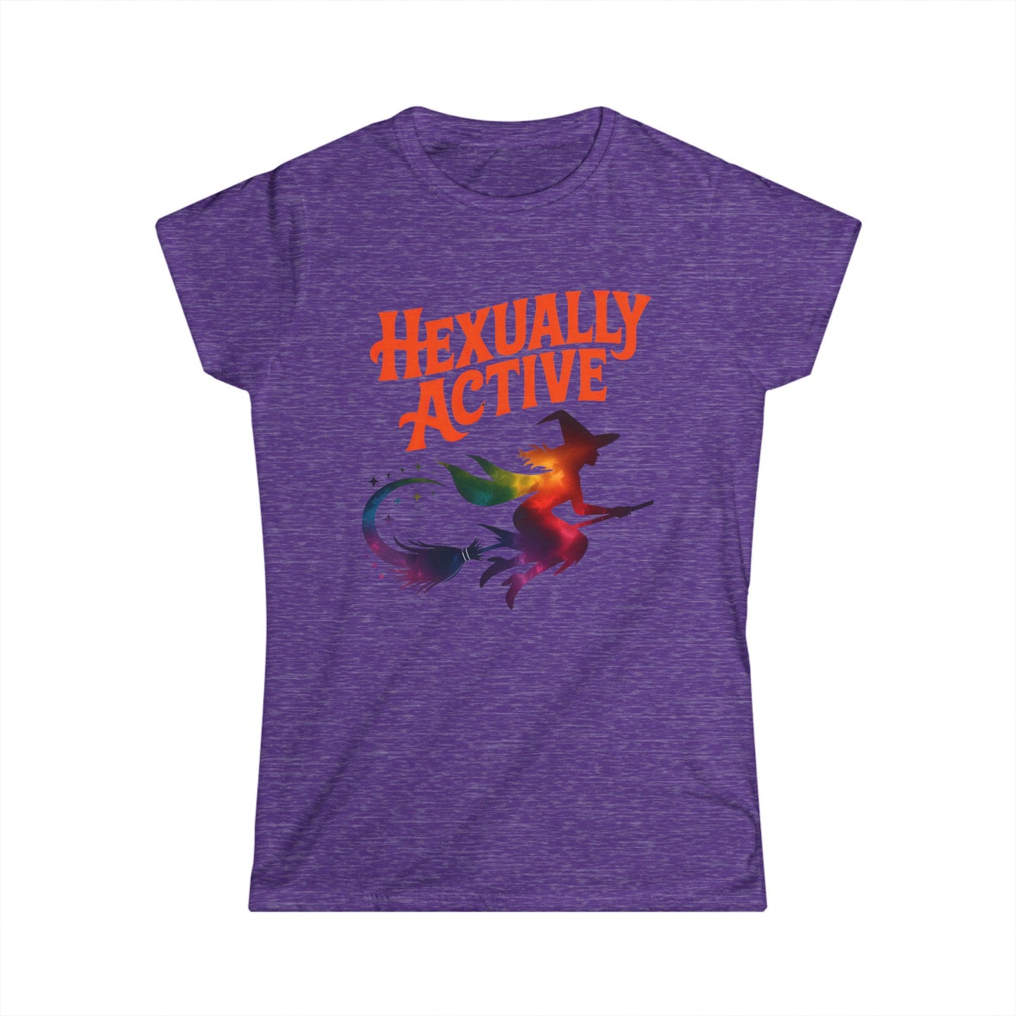 Hexually Active Women’s Softstyle Tee – Funny Magical Witch Shirt