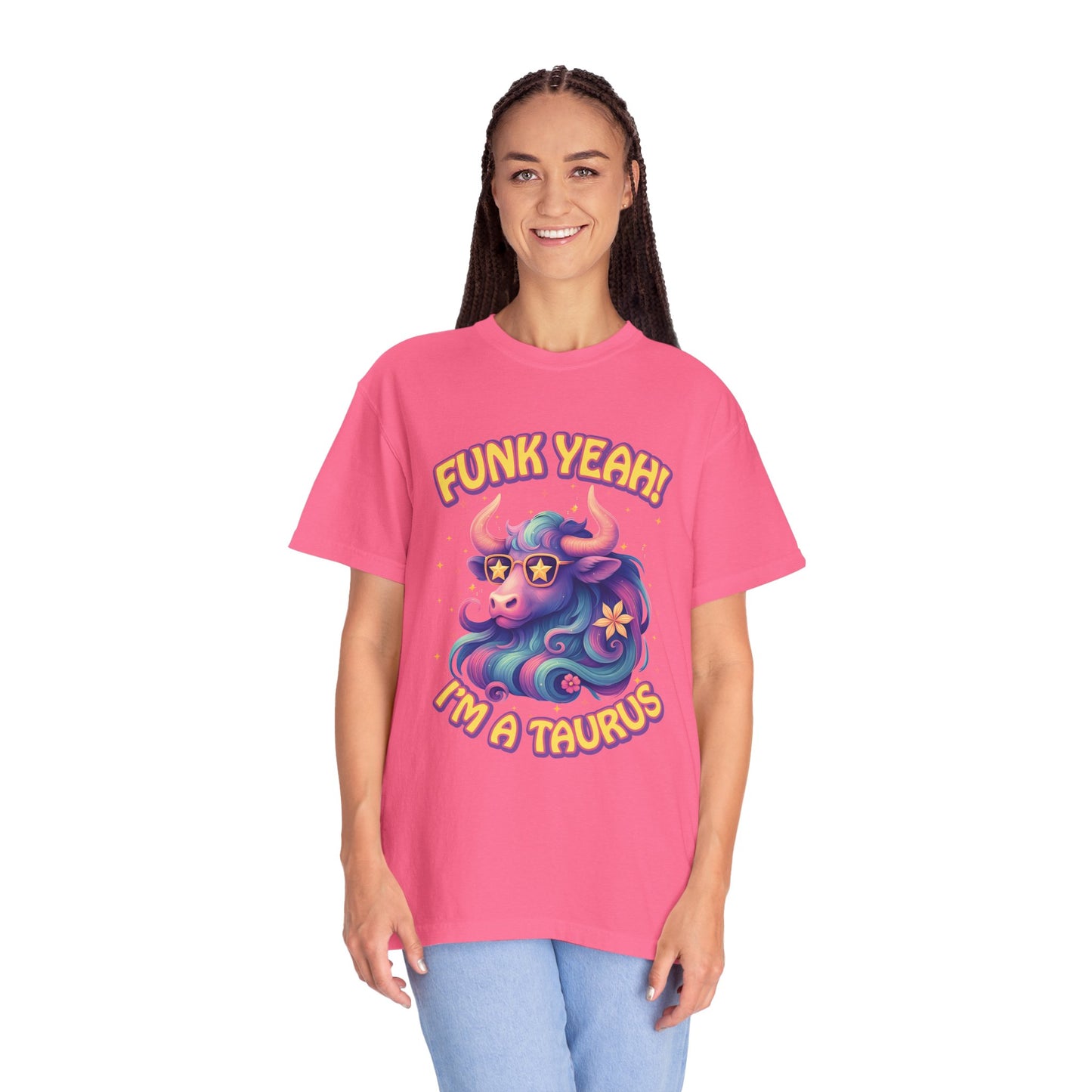 Funk Yeah! I’m a Taurus Retro – Colorful Tee Funny Zodiac Shirt