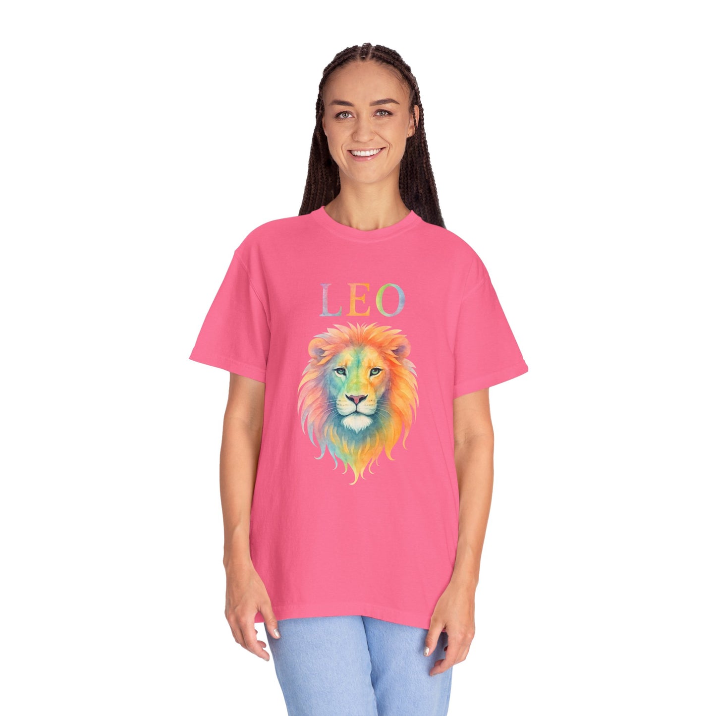 LEO Tee – Colorful Lion Zodiac Shirt
