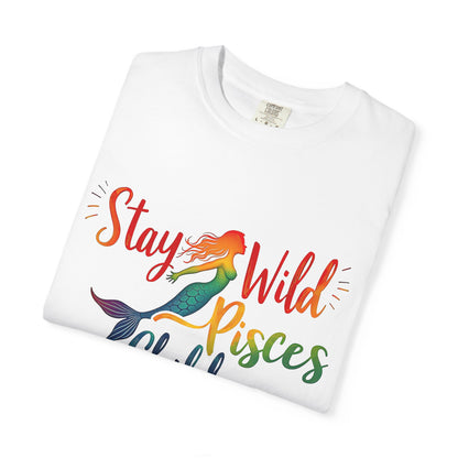Stay Wild Pisces Child Tee – Colorful Mermaid Zodiac Shirt