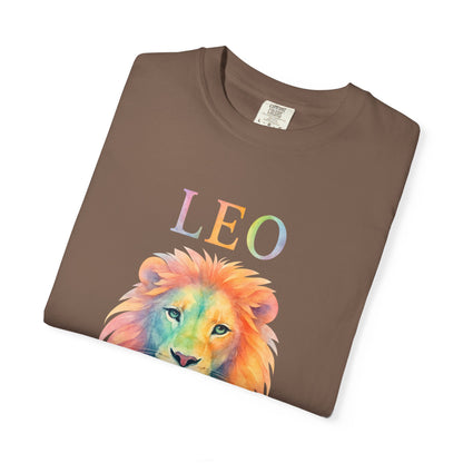 LEO Tee – Colorful Lion Zodiac Shirt