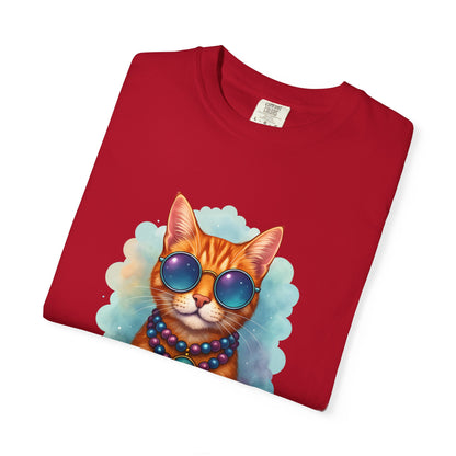 Aquarius One Cool Cat – Groovy Cosmic Kitty T-shirt