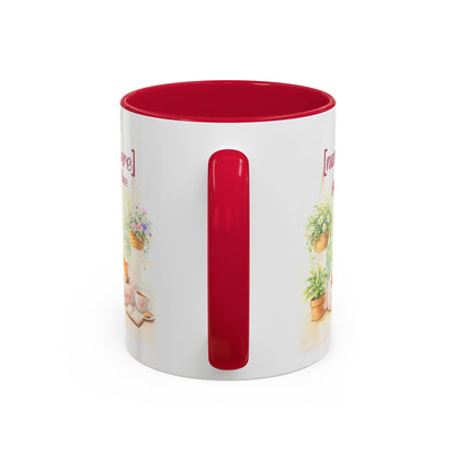 Personalized Name Cat Mug - Custom "Happy Place" Ceramic Mug for Cat Lovers