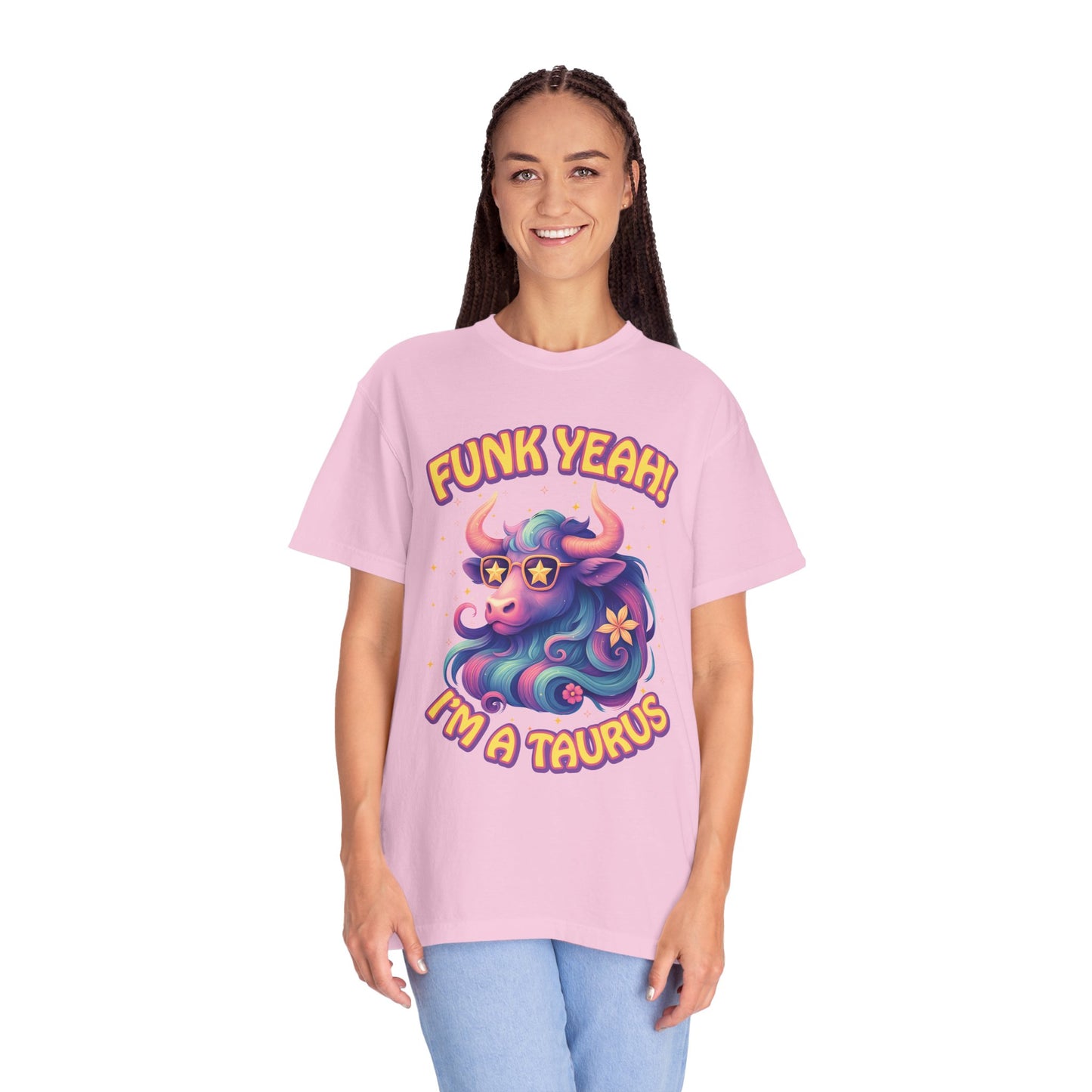 Funk Yeah I’m a Taurus Groovy Tee – Multicolor Retro Zodiac Shirt