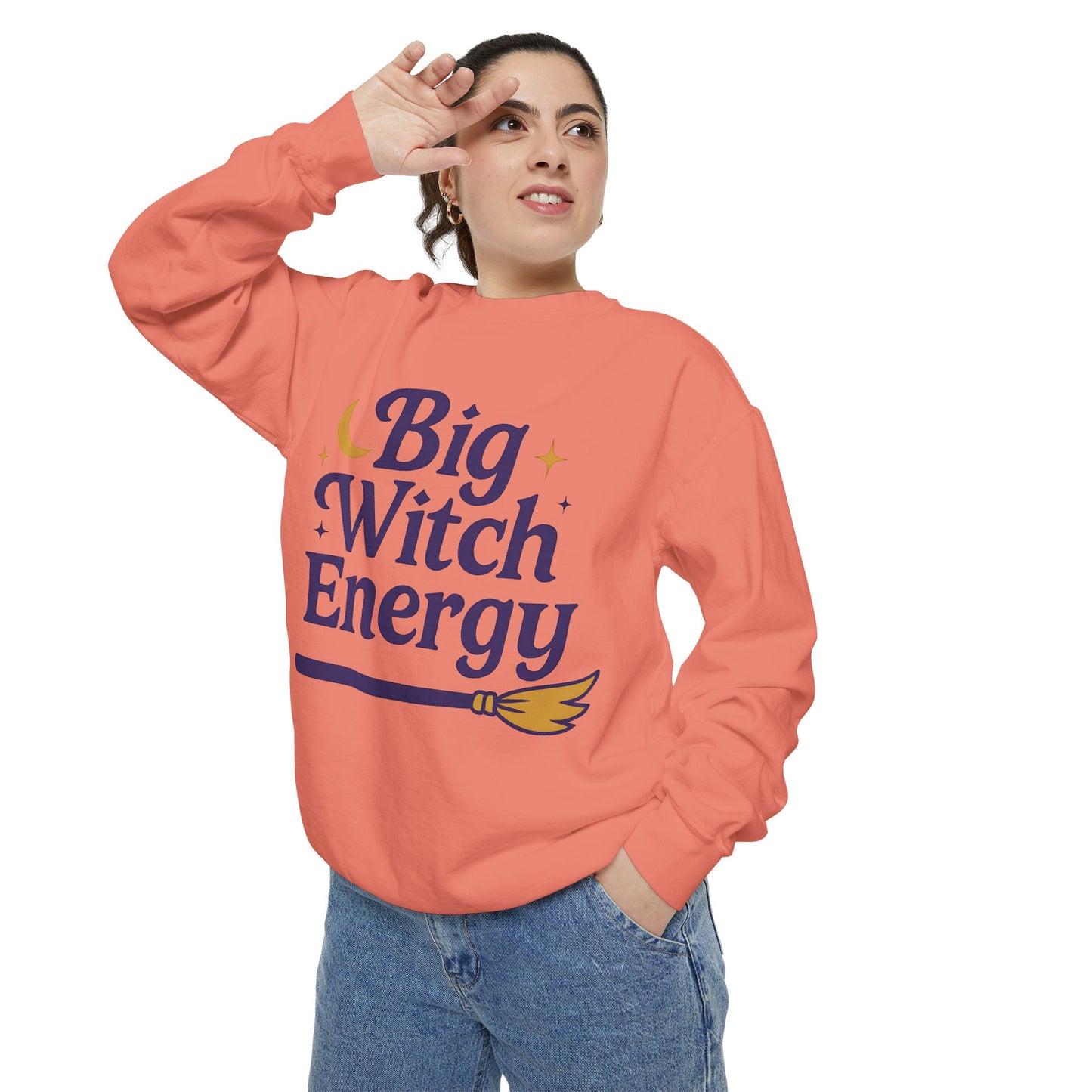 Big Witch Energy Sweatshirt – Moon Broom Pullover