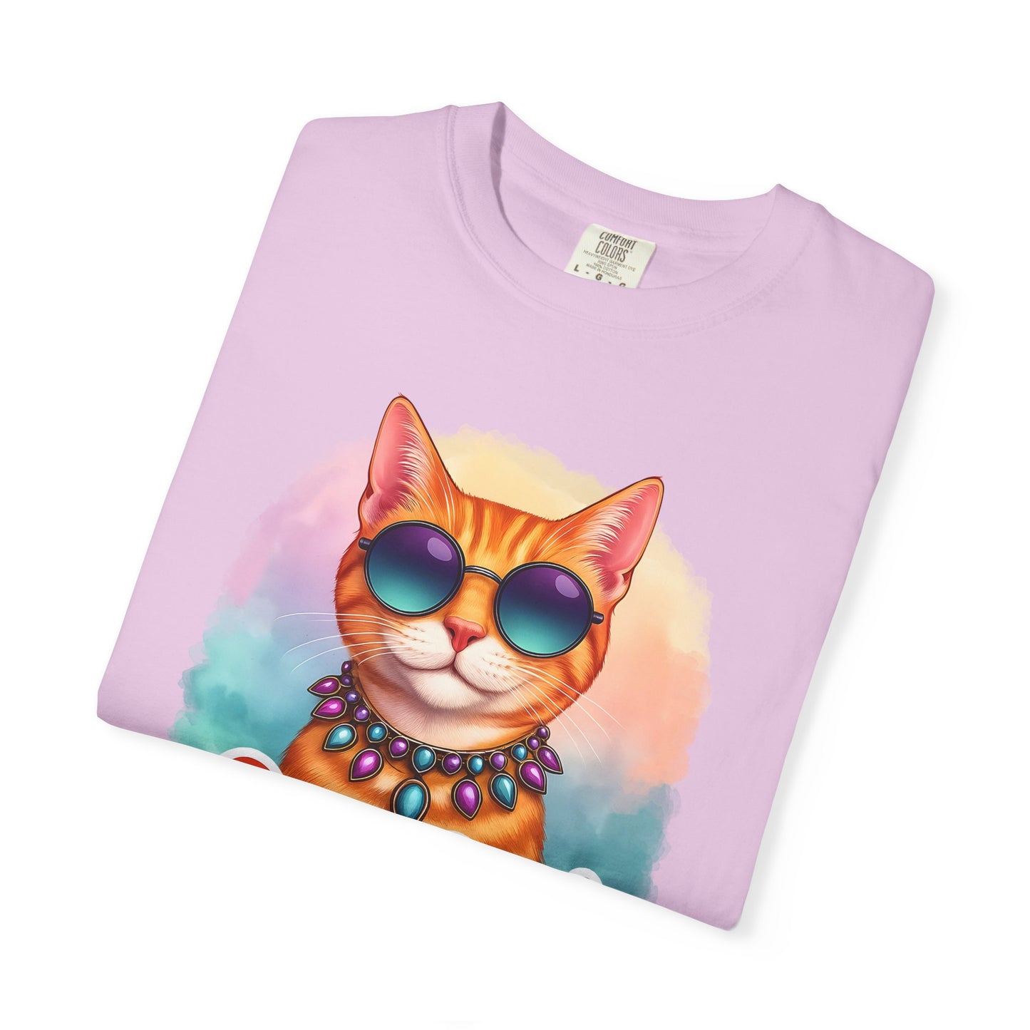 One Cool Cat  -  Funny Retro Groovy Cat Lover Tee