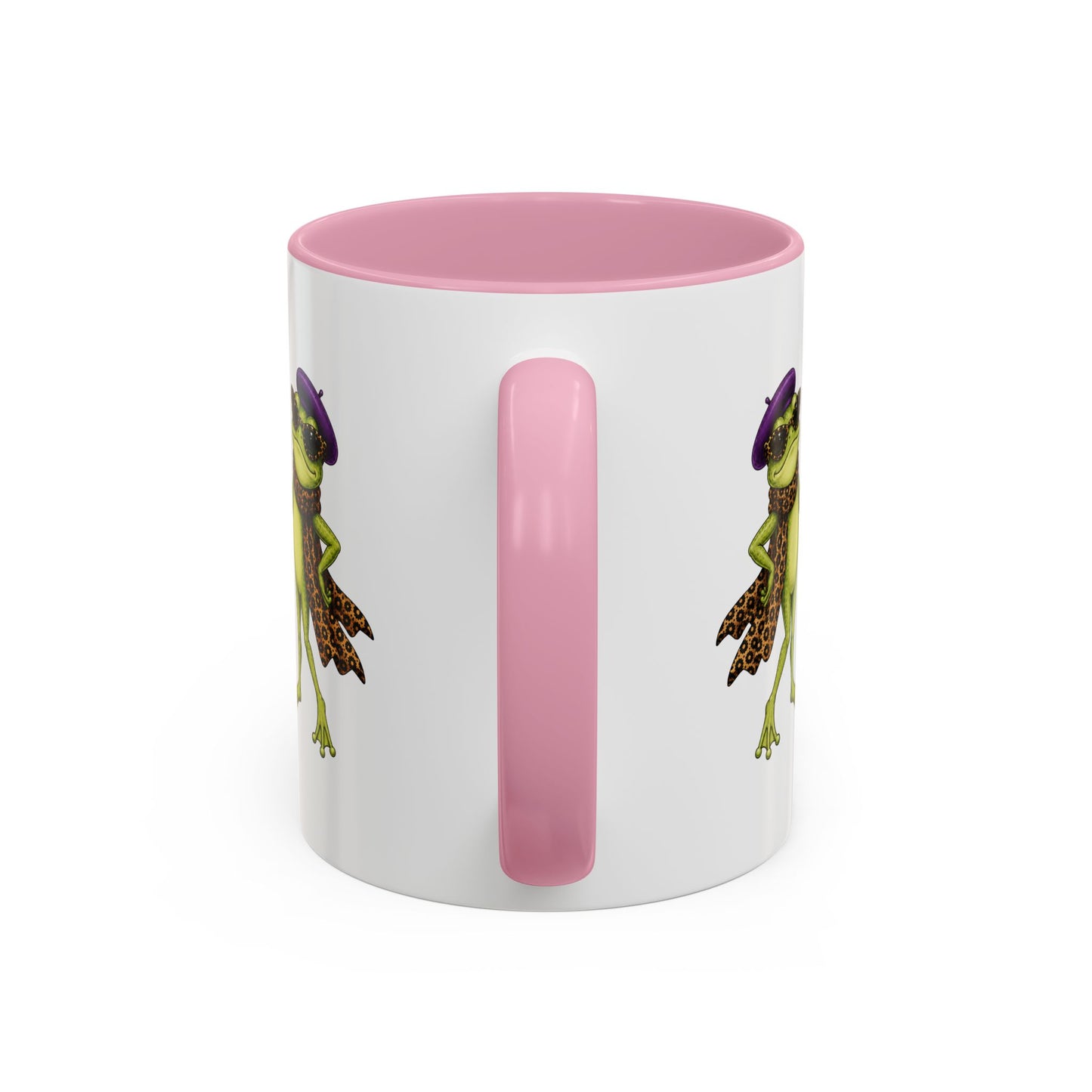 Darling You're Ribbiting Frog Mug | Funny Fashion Frog Coffee Mug | Glam Frog Gift for Women | Colored Mug