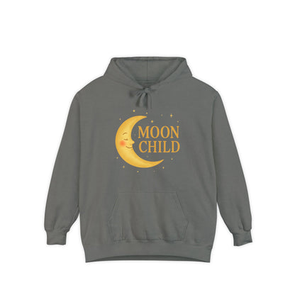 Moon Child Unisex Hoodie – Vibrant Celestial Comfort Colors Midweight Hoodie