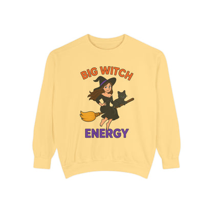 Big Witch Energy Sweatshirt – Funny Witch Cat Broom Pullover