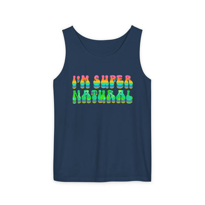 I'm Super Natural - Retro Affirmation virgo Tank Top (Unisex)
