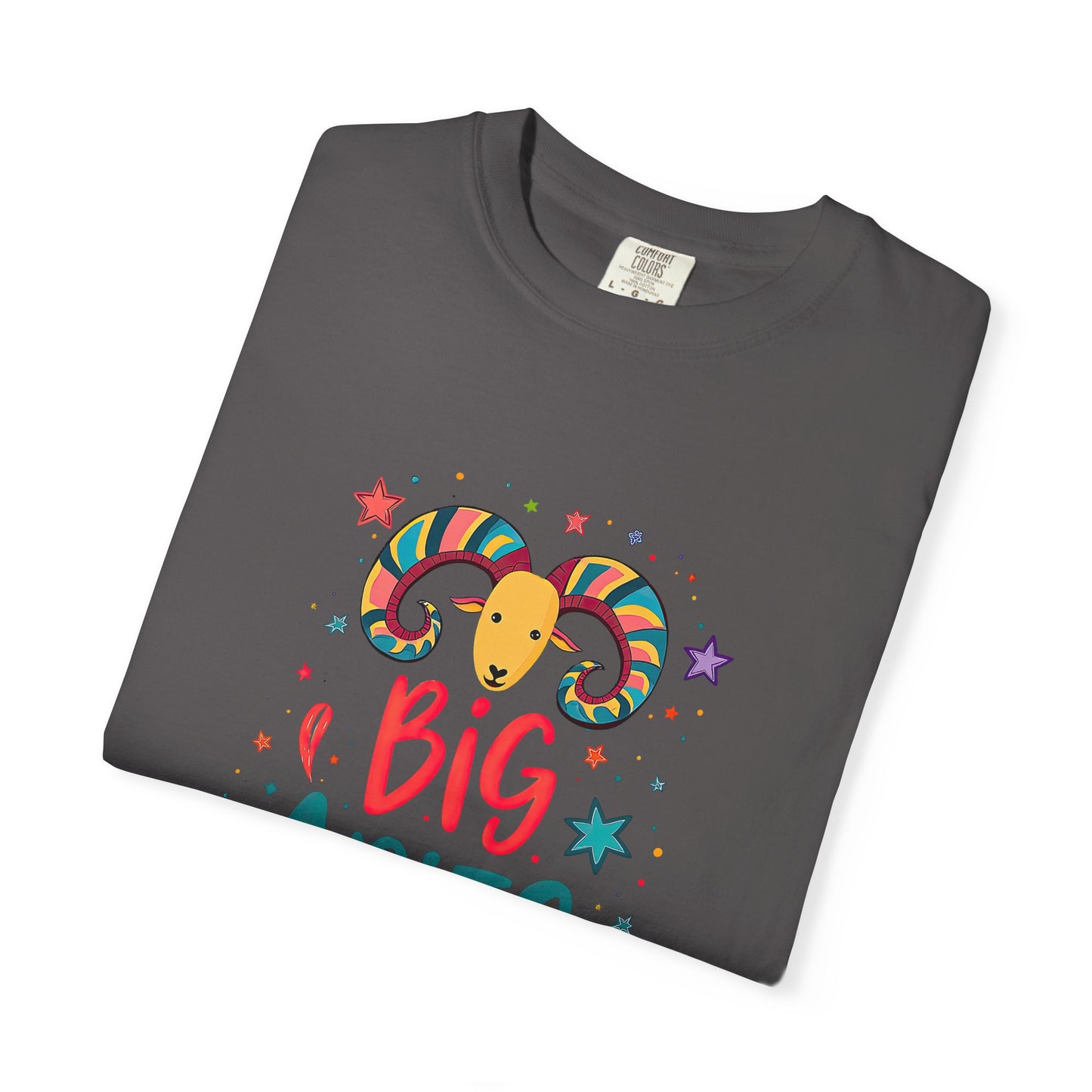 Big Aries Energy Tee – Colorful Fun Zodiac Shirt