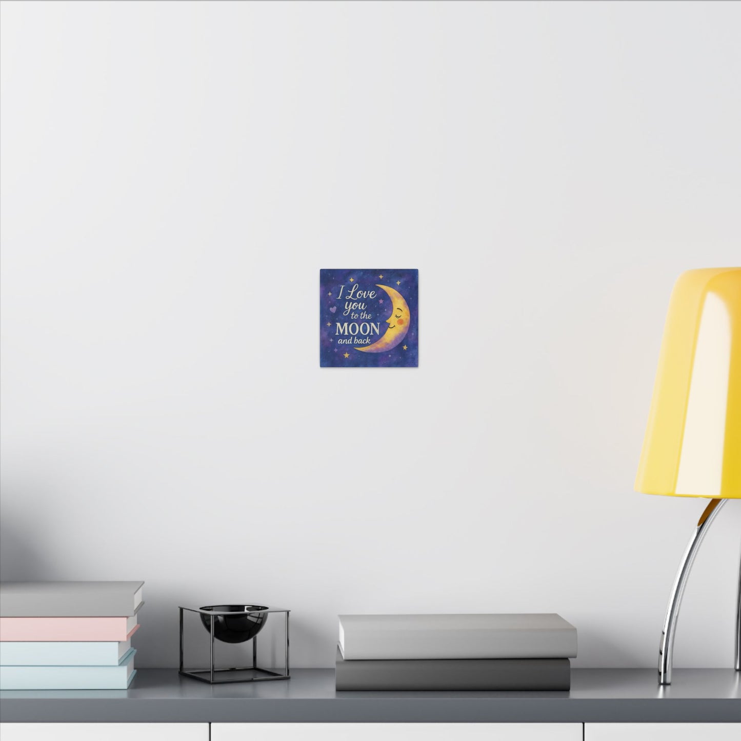 I Love You to the Moon and Back - Celestial Night Sky | Canvas Wall Art