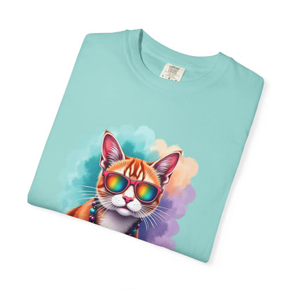 In My Aquarius Era – Rainbow Cat Vibes Tee