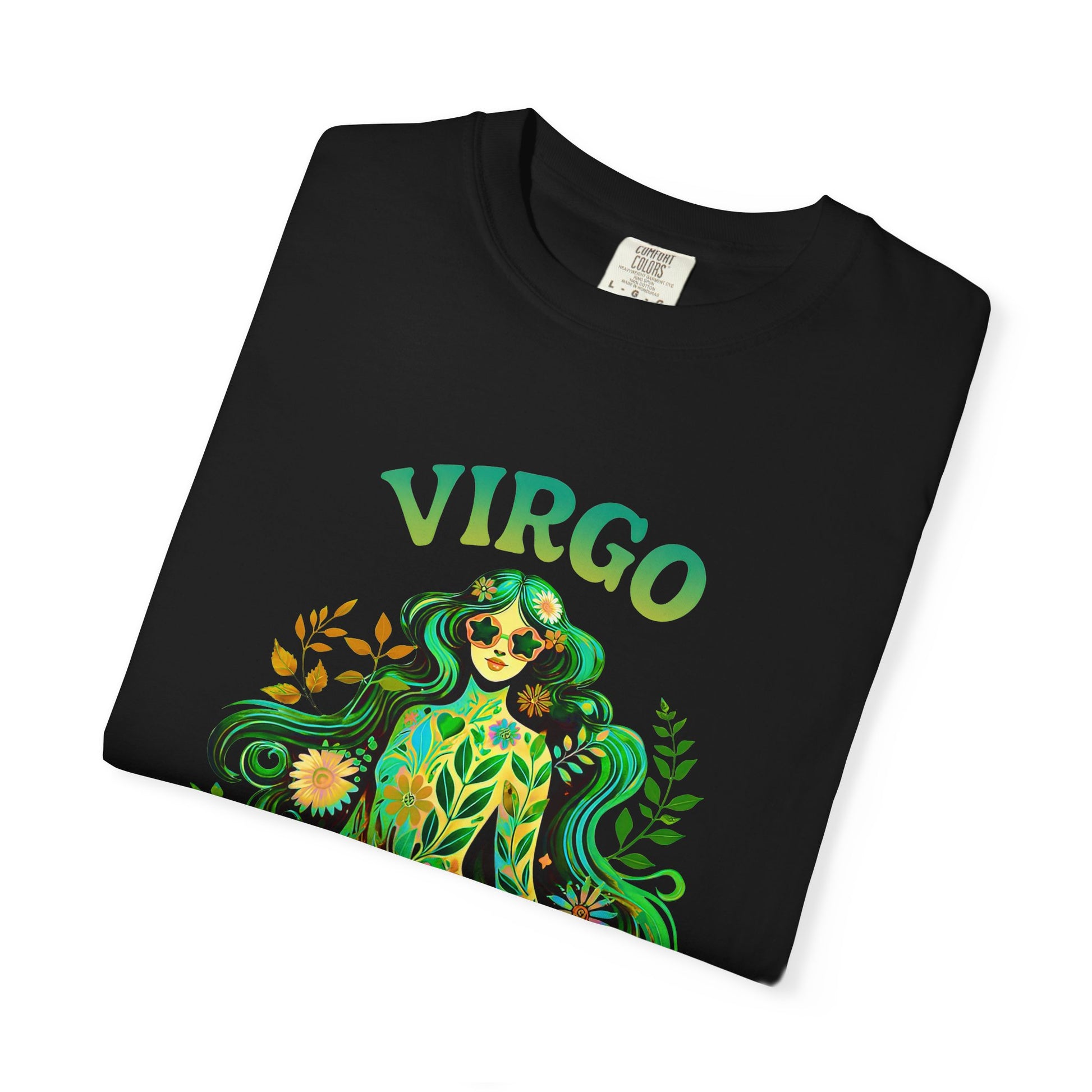 Virgo Flower Child – Vibrant Retro Zodiac Tee