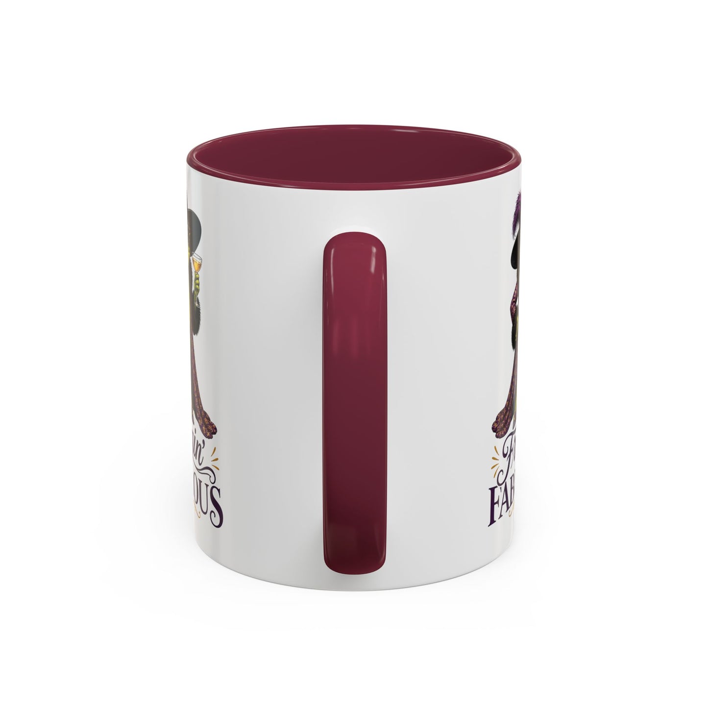 Friggin' Fabulous Frog Mug | Funny Frog Coffee Mug | Glam Fashion Frog Gift for Women | Colored Mug
