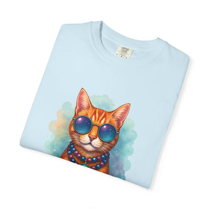 Aquarius One Cool Cat – Groovy Cosmic Kitty T-shirt