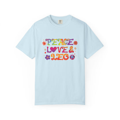 Peace Love & Leo -  Retro Groovy Astrology Tee
