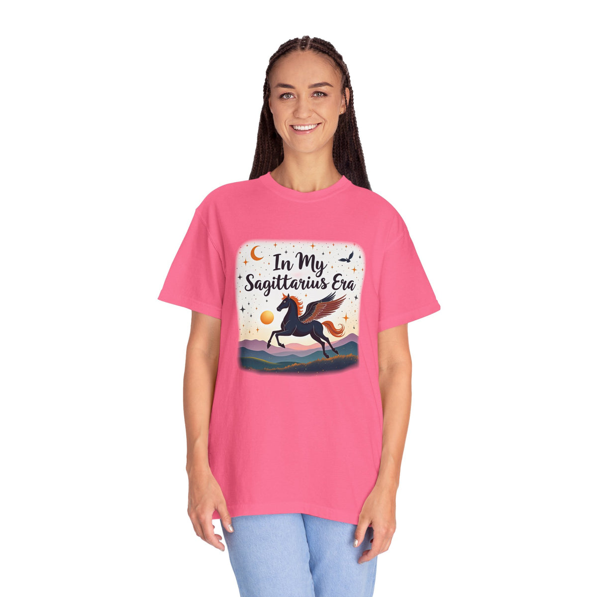 In My Sagittarius Era – Mystical Pegasus Tee - Enchanted Sky