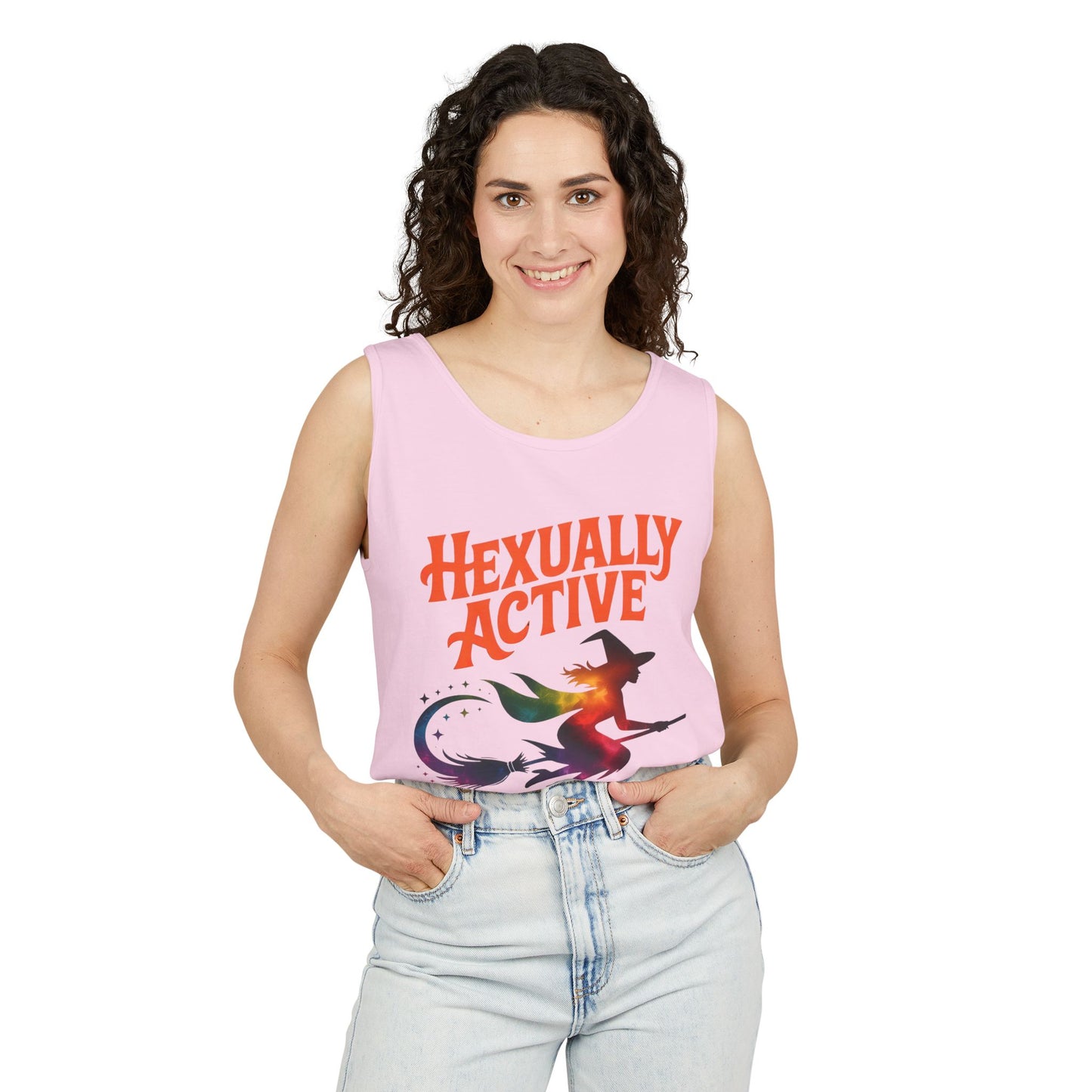 Hexually Active – Cheeky Rainbow Witch Tank