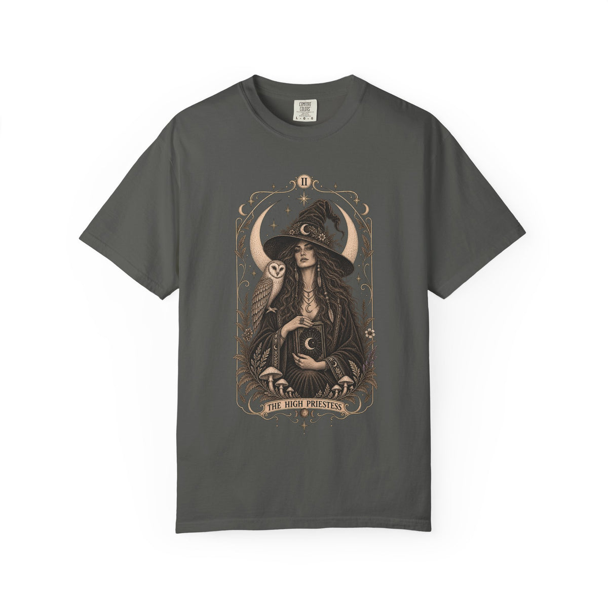 High Priestess Boho Unisex T-shirt | Tarot Witchy Graphic Tee
