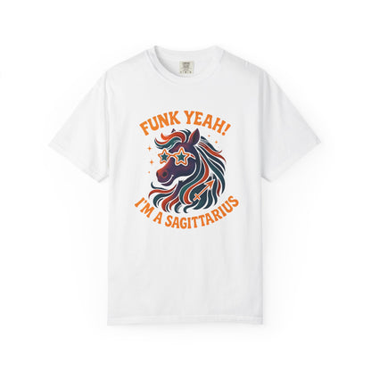 Funk Yeah! I’m a Sagittarius – Retro Colorful Tee Zodiac Shirt
